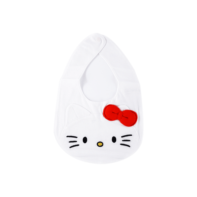 日本SANRIO三丽鸥 Hello Kitty凯蒂猫 婴儿围兜口水巾