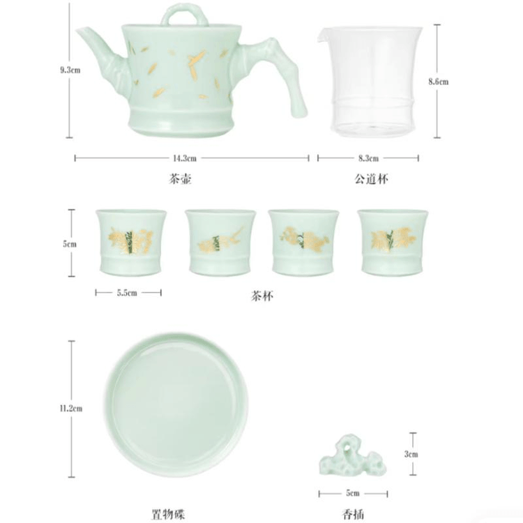 Palace Museum Four Gentlemen Aromatherapy Tea Set Gift Box Set One