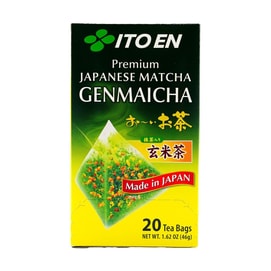 日本ITO EN伊藤園 特級玄米茶包 20包入 46g【添加抹茶】