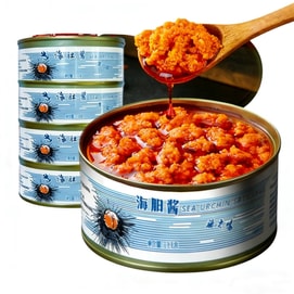 新起 原汁海胆罐头 新鲜海胆黄酱  100g*1罐 下饭菜 海鲜酱 调味酱 山东特产