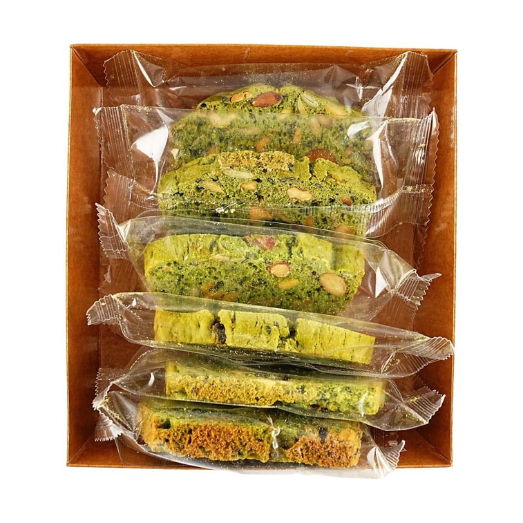 Matcha Biscotti,Honey Nut Cereal Biscuits, 3.53 oz【0 Sugar 0 Additives】 5