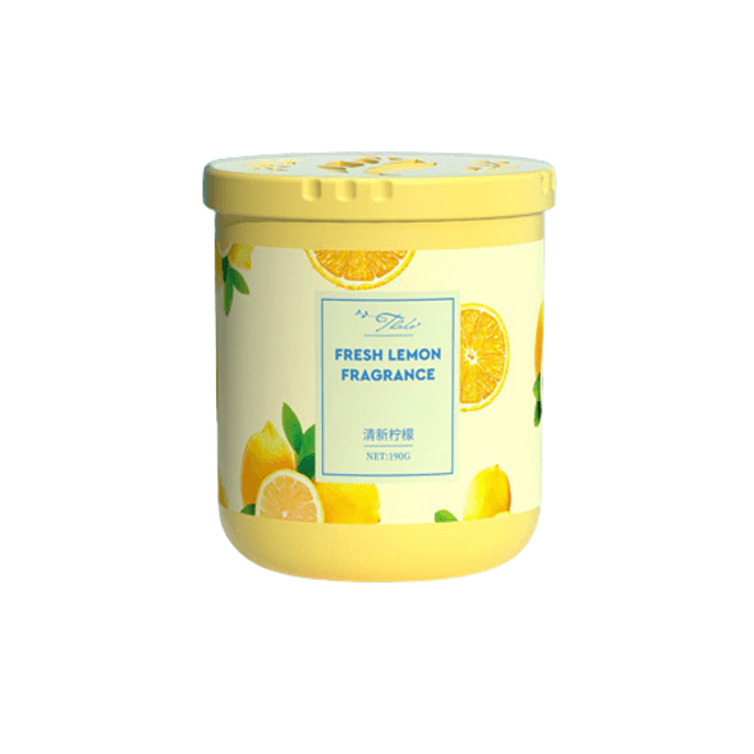 Household Air Freshener Solid Aromatherapy Toilet Deodorizer Fresh Lemon 190G/ Bottle
