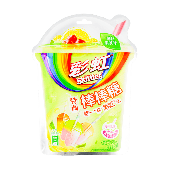 彩虹糖 特調棒棒糖 超級水果茶口味 54g