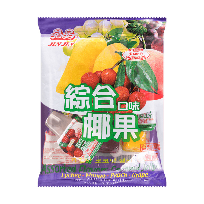 台灣晶晶 綜合口味椰果果凍 400g