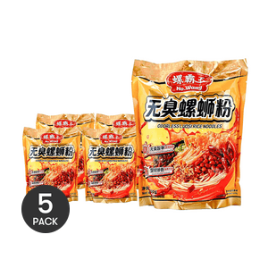 螺霸王 无臭螺蛳粉 330g *5【5份超值装】【无臭酸笋·整椒爆香】