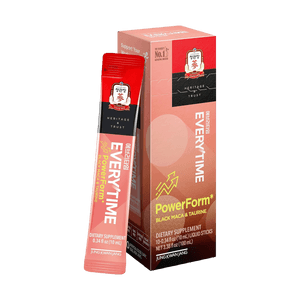 EVERYTIME 파워폼 블랙 마카 & 타우린 건강보조식품, 10개입 - 개당 5kcal