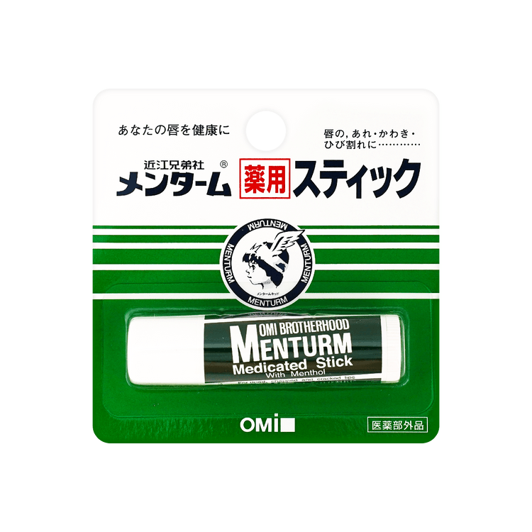 リップケア Domi Brotherhood Menturm Medicated Stick OMI Menturm Medicated Mint Lip Balm Stick 4g Regular - Yami.com