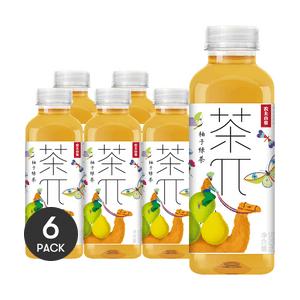 【超值分享装】农夫山泉 茶π 柚子绿茶 500ml*6瓶 不同包装随机发