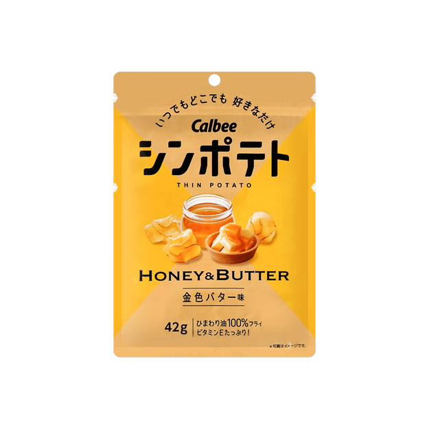 商品详情 - 日本CALBEE卡乐比 蜂蜜黄油 超薄薯片 42g - image  0
