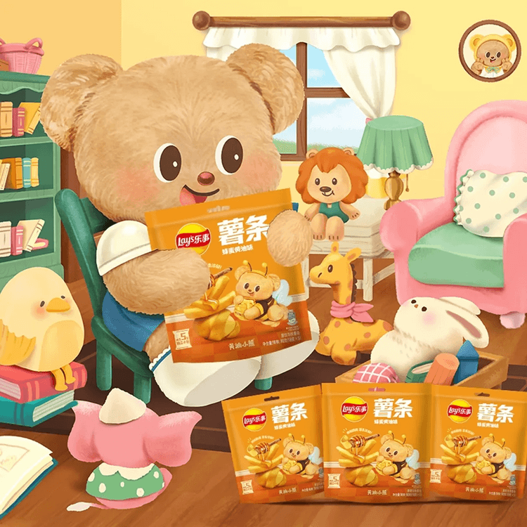 Lay's Potato Sticks Honey Butter Flavor, 3.17 oz【Butter Lay's Potato Sticks Honey Butter Flavor, 3.17 oz【Butter