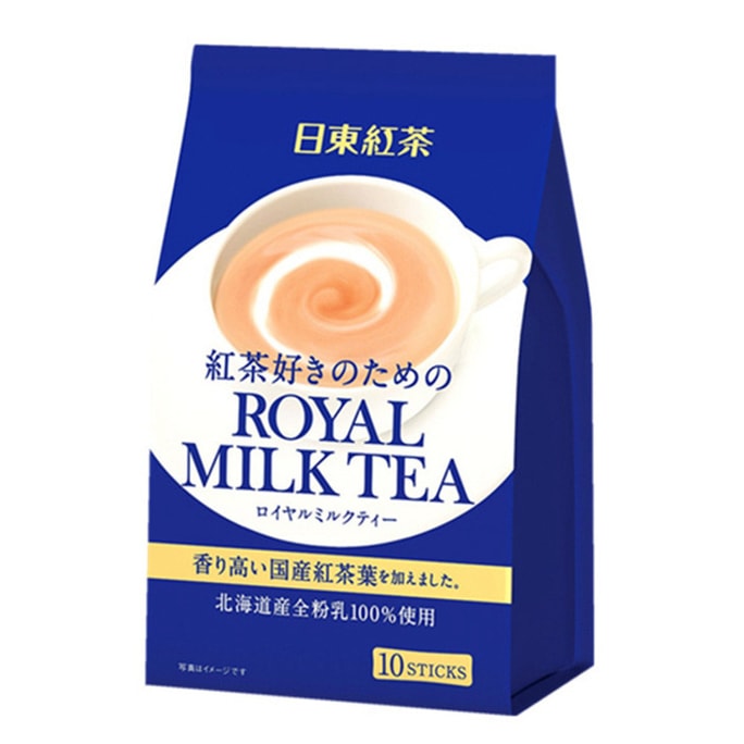 【日本直郵】日本日東紅茶 皇家奶茶醇香​​奶茶 原味 14g×10條