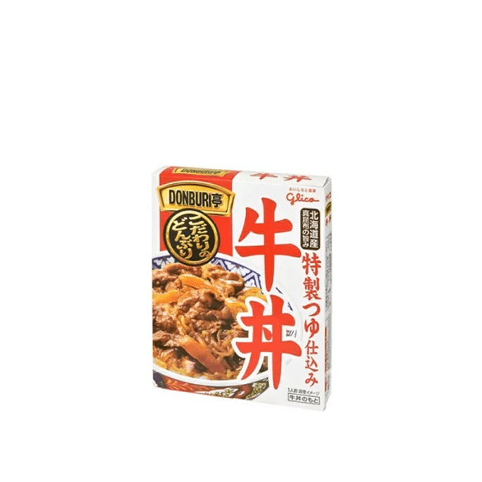 [일본 직배송] GLICO 돈부리테이 특제 쇠고기 돈부리 즉석요리팩 160g