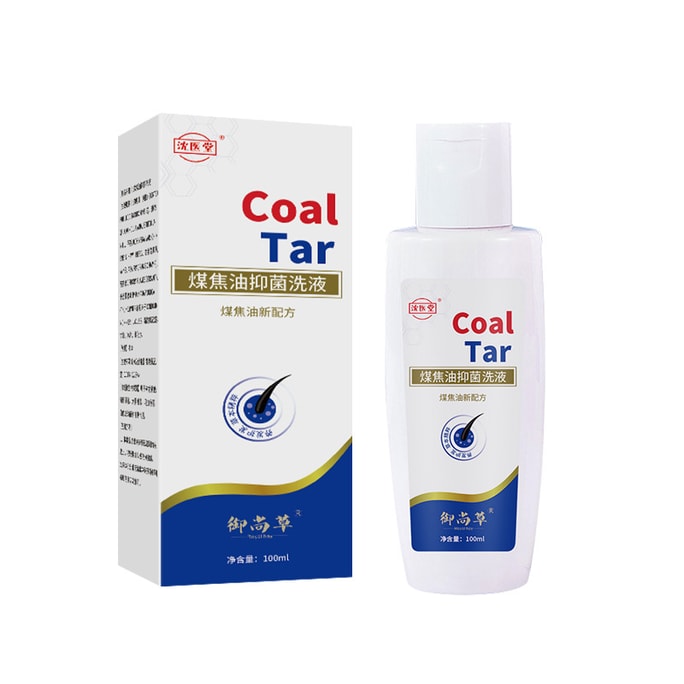 Tar Wash Liquid Scalp Itchy Inflammatory Seborrheic Antibacterial Shampoo 100ml/Bottle