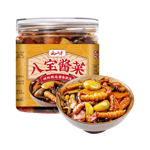 Yunshan Ban Eight Treasure Pickled Vegetables Authentic Mixed Radish and Cucumber 300g*1 Jar