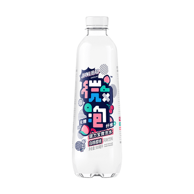 商品详情 - 健力宝 0糖微泡水 白樱桃味 500ml - image  0