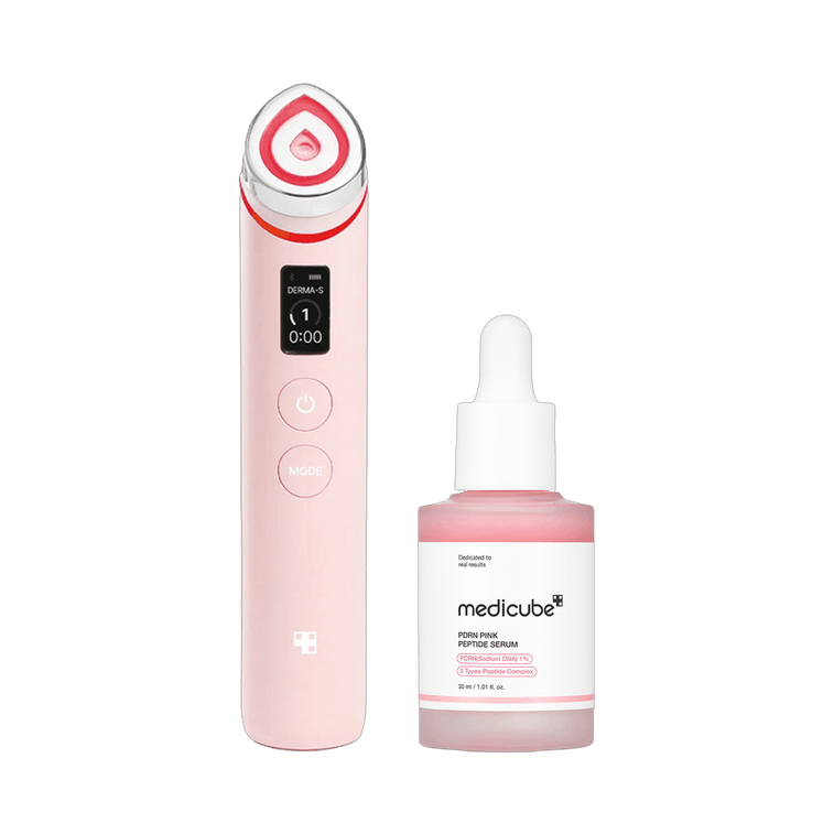 Age-R Booster Pro #Pink + PDRN Pink Peptide Serum, 1.01fl.oz.【Value Pack】 4