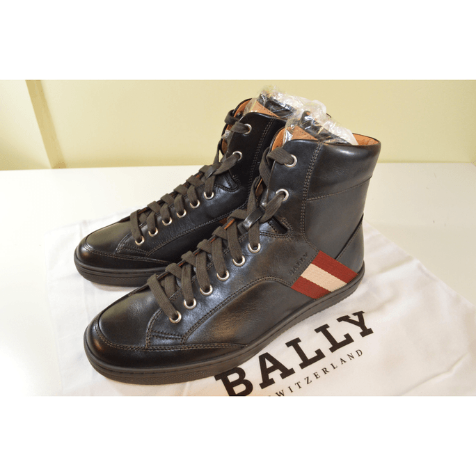 MOM LOVES ME メンズ チョコレートカーフスキンスニーカー 6185037 USサイズ 7.5