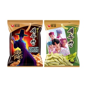 【Shrimp Cracker Combo】 K-pop Demon Hunters Shrimp Cracker ,5.63 oz【Wasabi  + Spicy Flavor】【Netflix Limited Edition】