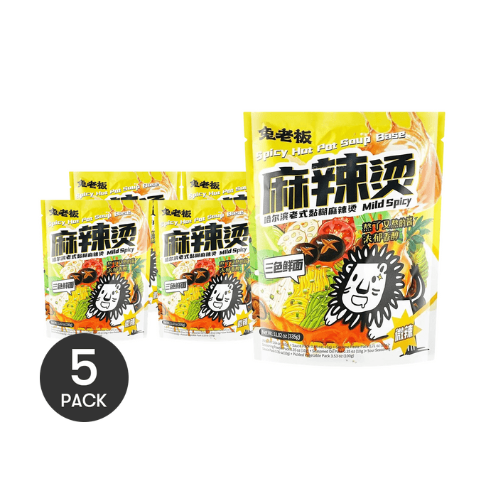 北東風麻辣湯（スパイシーホットポット）11.82オンス×5【5パック】