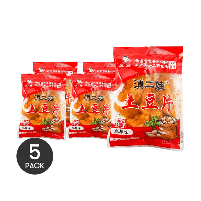Potato Chips, Spicy Flavor, 2.82 oz *5【5 Packs】