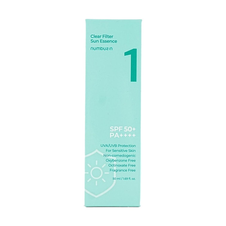 넘버원 클리어 필터 선 에센스 선크림, 자외선 차단제, 47ml*2개입 - 10시간 자외선 차단, 민감성 피부용【실용적인 구성】 10