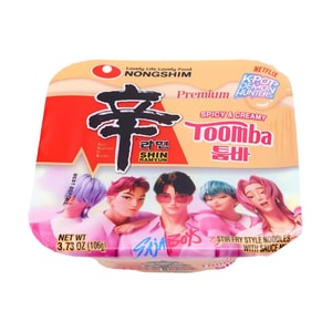 넷플릭스 K팝 귀멸의 칼 신라면 툼바 - 매콤하고 크리미한 치즈맛, 100g (3.73oz)【한정판】【K팝】
