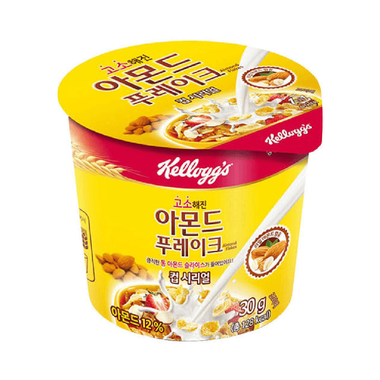 Kellogg's Almond Flakes Cup Cereal 30g - Yamibuy.com