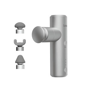 倍輕鬆 Breo迷你便攜太空鋁超輕筋膜槍 專業級深層按摩變頻靜音 肌肉放鬆筋膜槍 美國發貨 銀色