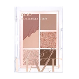 韩国CLUB CLIO珂莱欧 PRO EYE 6色星沙眼影盘 腮红修容高光面部盘 珠光哑光消肿百搭 #02梦幻玫瑰粉 【单眼皮挚爱】