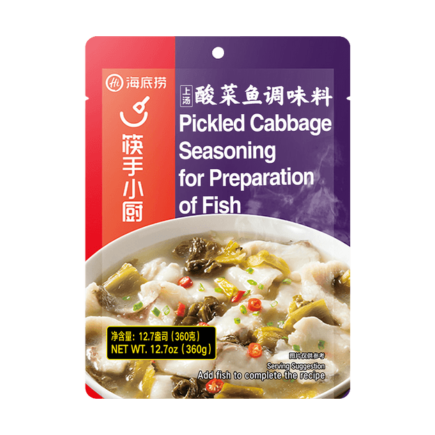 商品详情 - 海底捞 筷手小厨 调味料系列 上汤酸菜鱼调味料 360g 包装随机发 - image  0