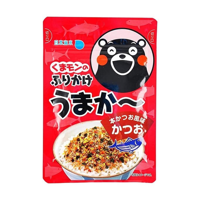 Kumamon Katsuo Furikake  - Bonito Flavor Rice Seasoning, 0.88 oz