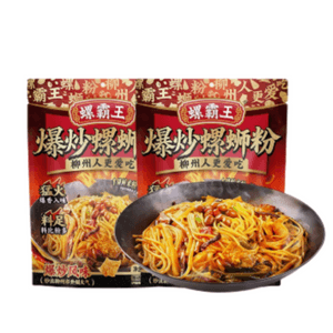 Luosifen King's Stir-fried Luosifen, Spicy And Sour Rice Noodles, Liuzhou Night Snack, 328g*2 Bags