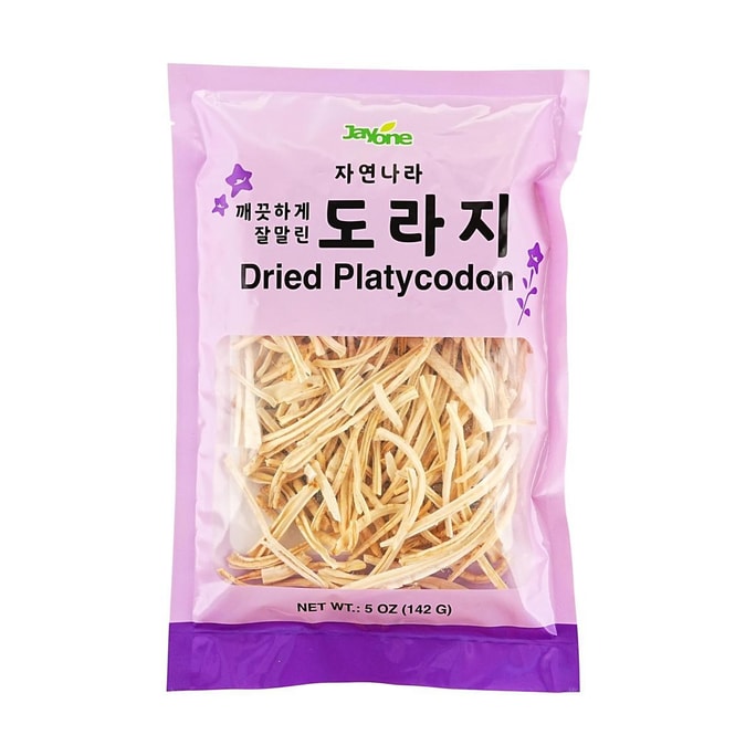 Dried Platycodon- Dried Bellflower Root, 5 oz 【 For Stir-Frying, Mixed Dishes Or Korean Side Dishes】【Unique Texture】