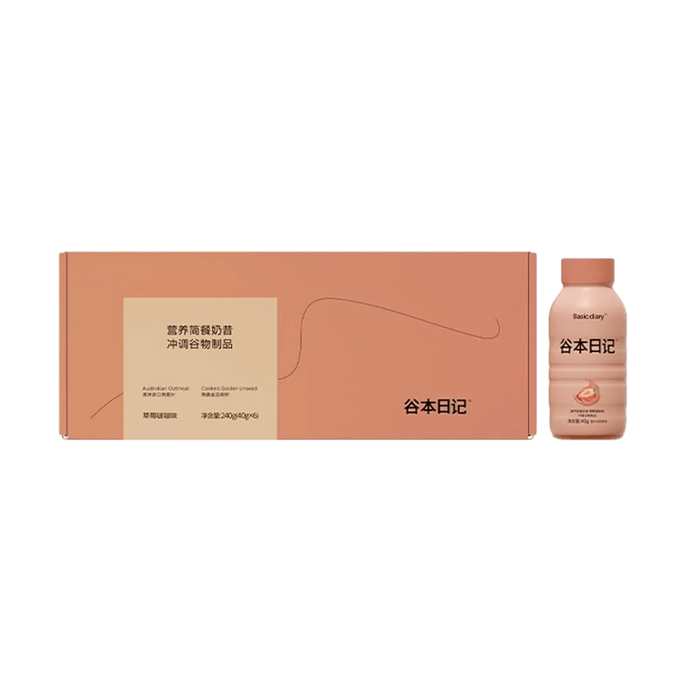 谷本日记 高蛋白奶昔40g*6瓶 草莓啵啵味
