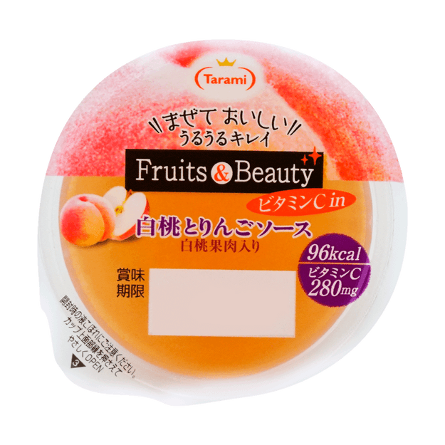 日本tarami Fruit Beauty 维c系列果冻白桃苹果味165g 亚米网