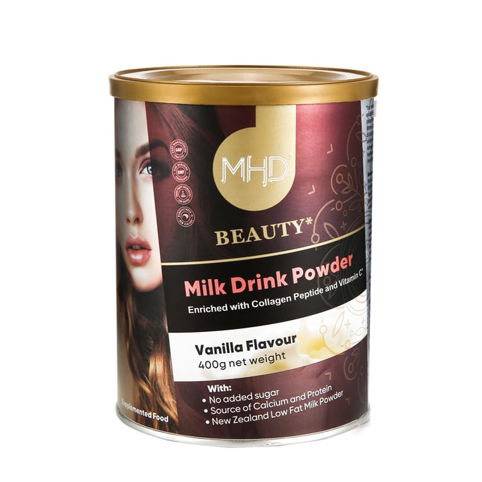 MHD Beauty Milk Drink Powder Vanilla Flavour 400g