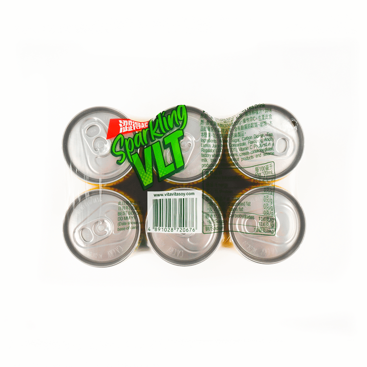 【汽水柠檬茶】香港Vita维他 气泡柠檬茶 310ml*6瓶 14