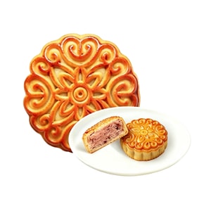 恩点 荔枝玫瑰味 月饼 80g 【传统手工】【清甜荔枝果肉馅】【馥郁重瓣玫瑰花香】经典广式风味月饼