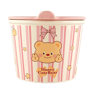 Honey Bear Instant Noodle Bowl - Pink