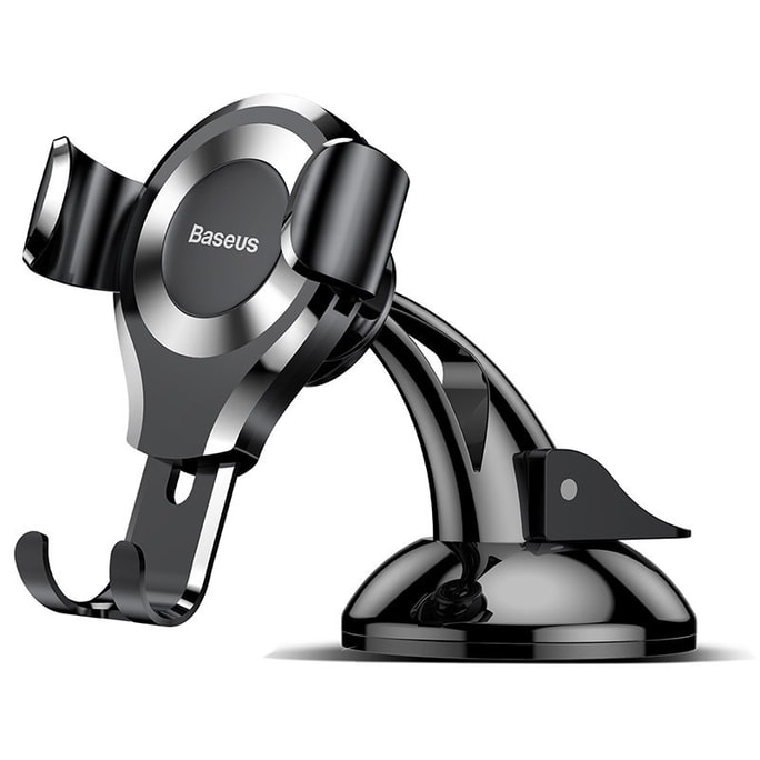 Gravity Car Phone Holder Sucker Suction Cup Mount Car Holder Silver