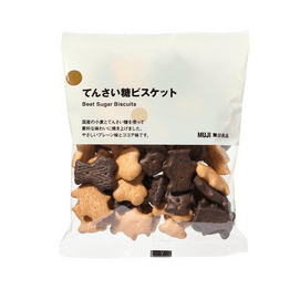 【日本直邮】 日本 MUJI 无印良品 无印良品 甜菜糖小熊饼干 65g