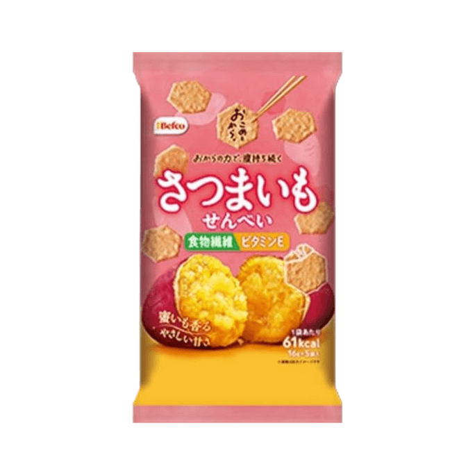 Sweet Potato Flavor Rice Crackers 80g