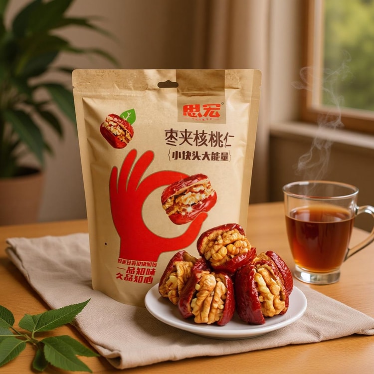 SIHONG Jujube With Walnut, 17.6 oz - Yami.com