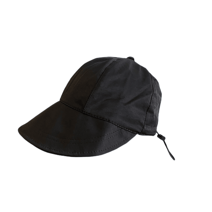 Sun visor hat Breathable thin fisherman hat Classic black