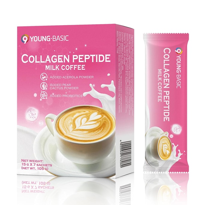 Collagen Nutritional Milk Coffee 15g per bag × 7 bags per box 105g per box
