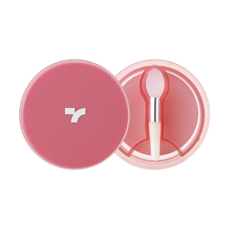 Cheek Tone Lip And Cheek Duo Balm, Half-Velvet Matte + Half-Gloss, with Silicone Brush, 0.16 oz. #01 Bunny Pink  4