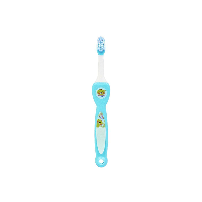 【日本直送品】WARABABY 曲がる子供用歯ブラシ ブルー