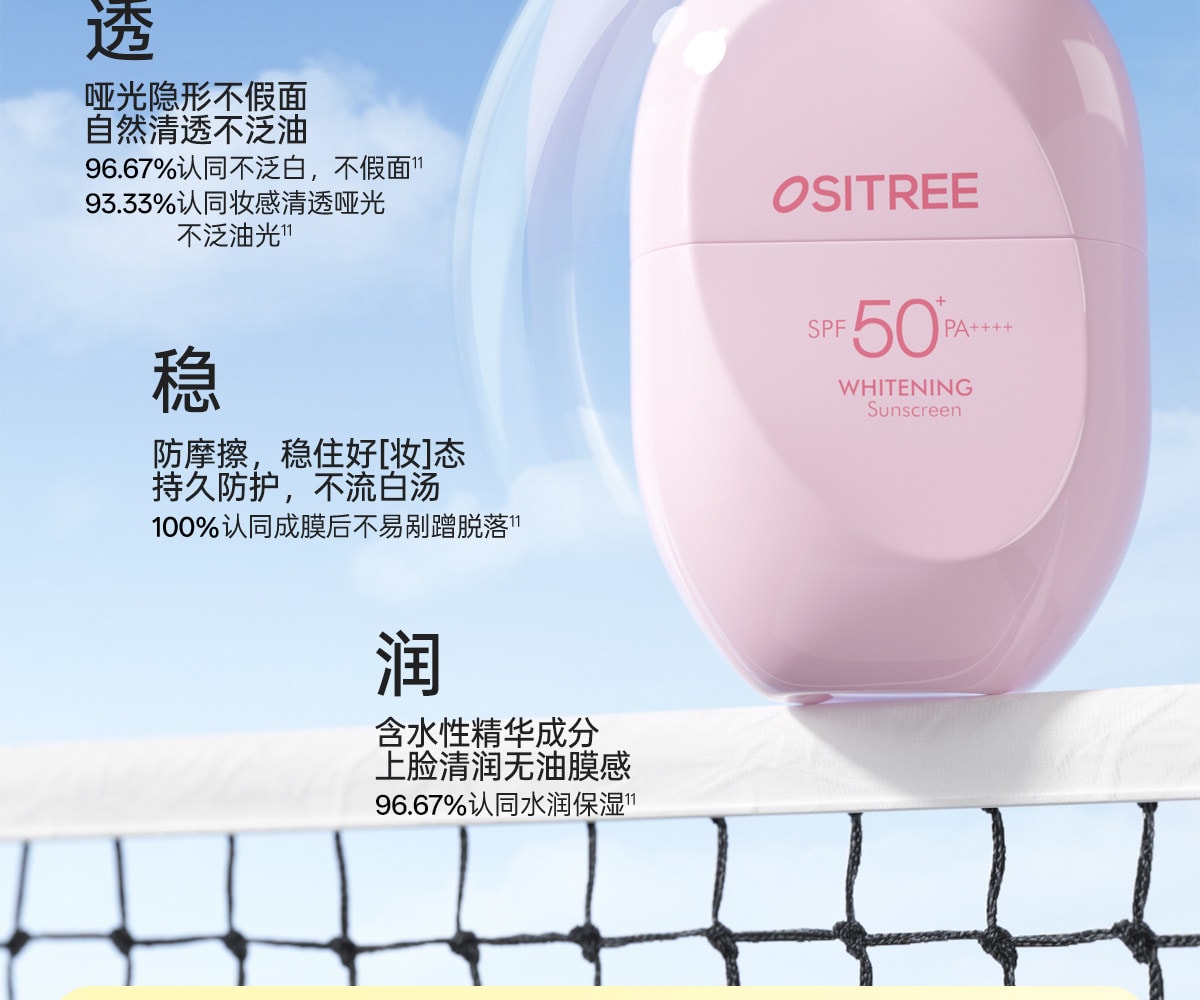 【中國直郵】 柳絲木 【蔡徐坤同款】粉膠囊防曬霜美白高倍戶外穩白溫和修護防曬霜正品美白/戶外運動50g/盒