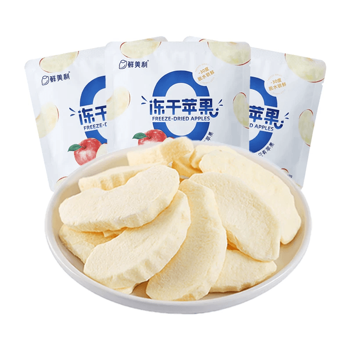 Freeze-dried apple fruit snacks for pregnant women and children, Yantai Red Fuji apples, crispy and sweet, no additives, 10g*3 packs