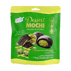 Mochi Dessert Pistachio & Dubai Chocolate Flavor, 4.23 oz